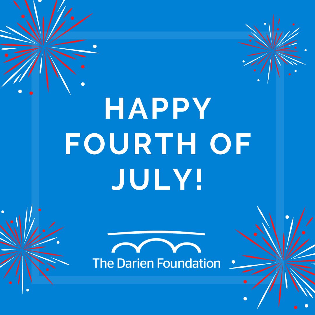 DarienFDN's tweet photo. Happy Fourth of July from The Darien Foundation!🇺🇸 #darienct #Happy4th https://t.co/8l2h0zwJ2u