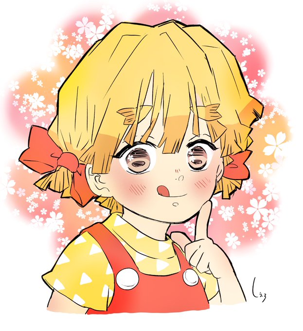 しえろ⚡さんがTwitterに投稿した我妻善逸(鬼滅の刃)のイラスト。