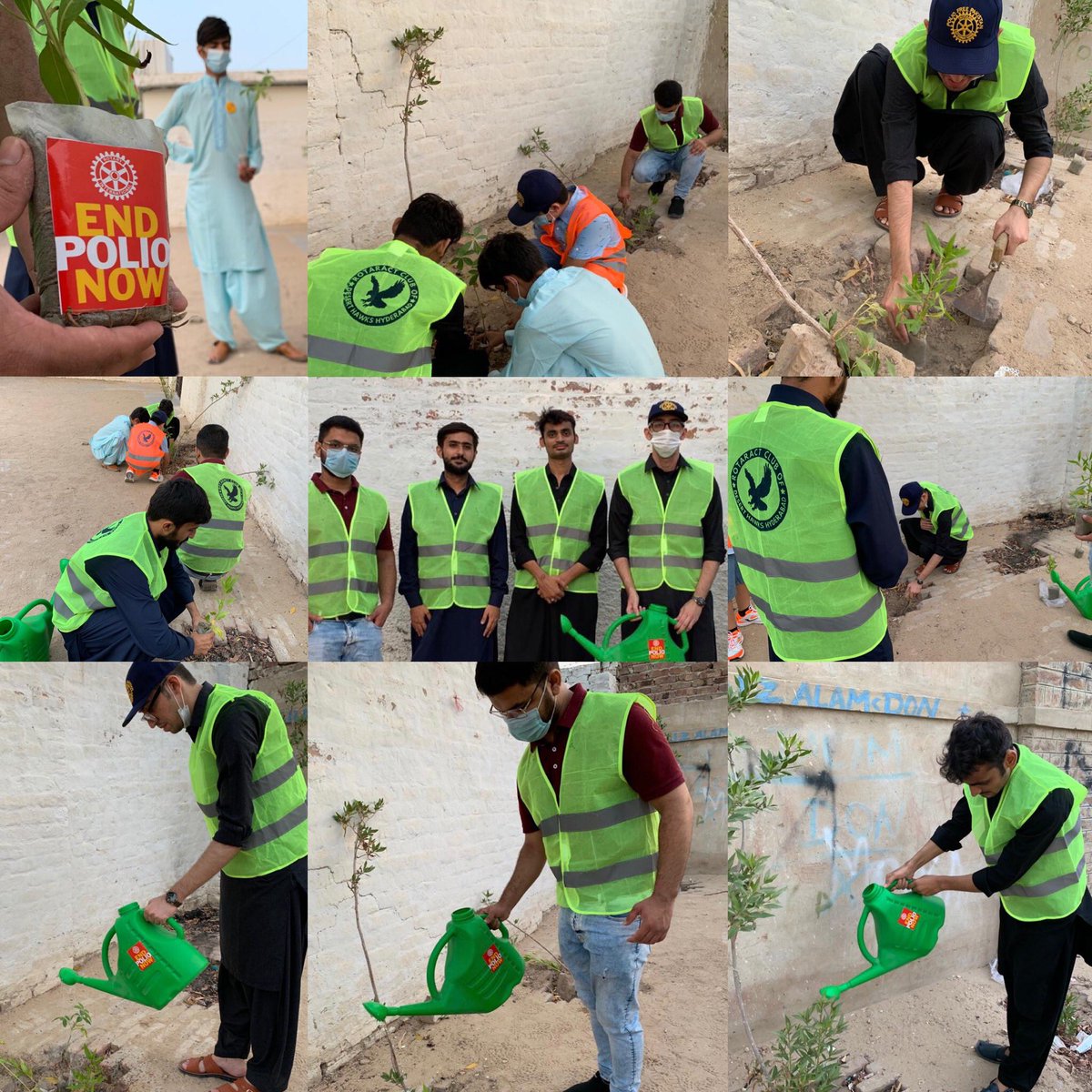 racdeserthawks's tweet image. “Plant a tree today; it will help us breathe tomorrow.”

RAC Desert Hawks Hyderabad is done with its 1st activity of Plantation of the tenure 2021-22 at barrage colony cantt.
#Planationdrive 
@rotaract3271 
@RotaractPak 
@RotaryPakistan