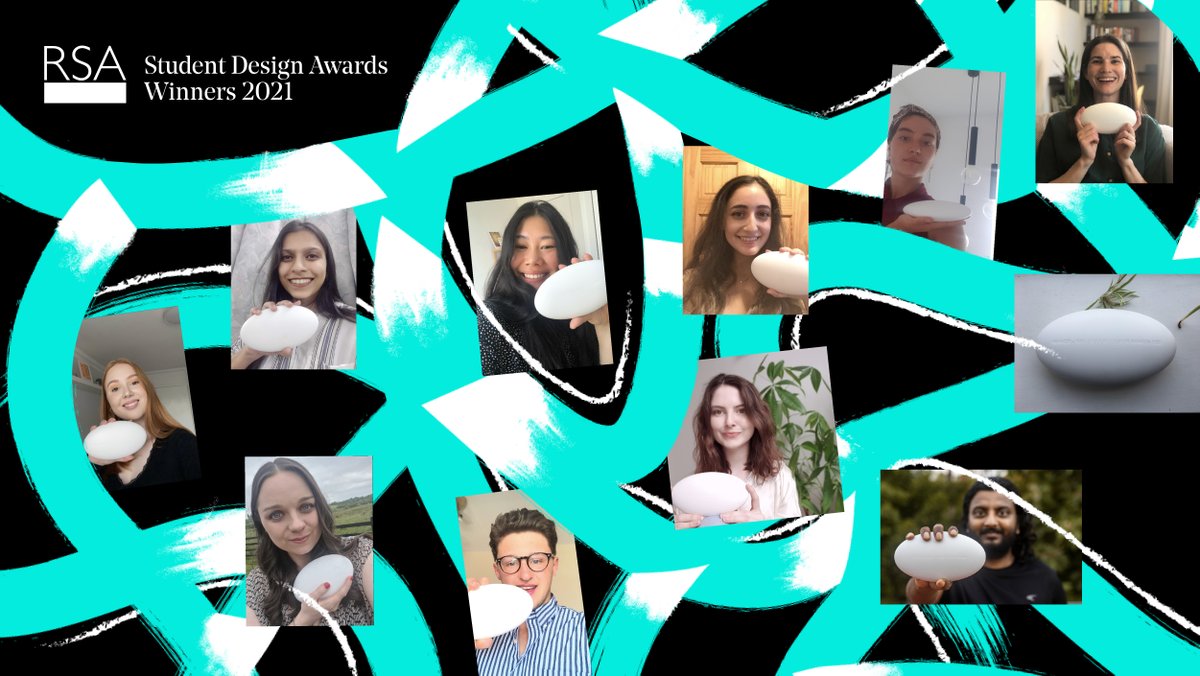 Our Student Design Awards 2021 winners! Each winner has received their award - a pebble crafted and engraved by Robin Levien (RDI)

Read about our winning cohort ➡️ bit.ly/3gwH89b