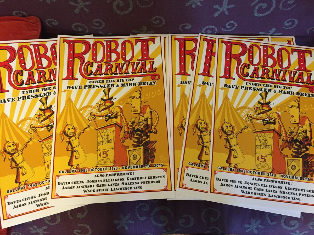 Happy Fourth of July! Wish we could be celebrating with a robot carnival right now. 

#robotart #davepressler #bluecollarartist