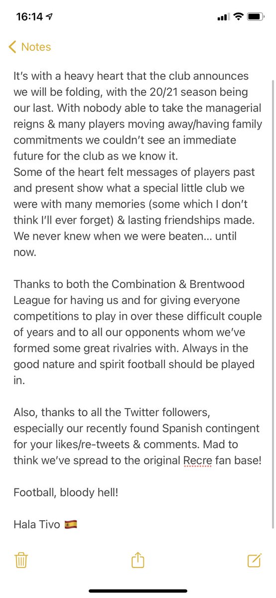 Recreativo Romford tweet media