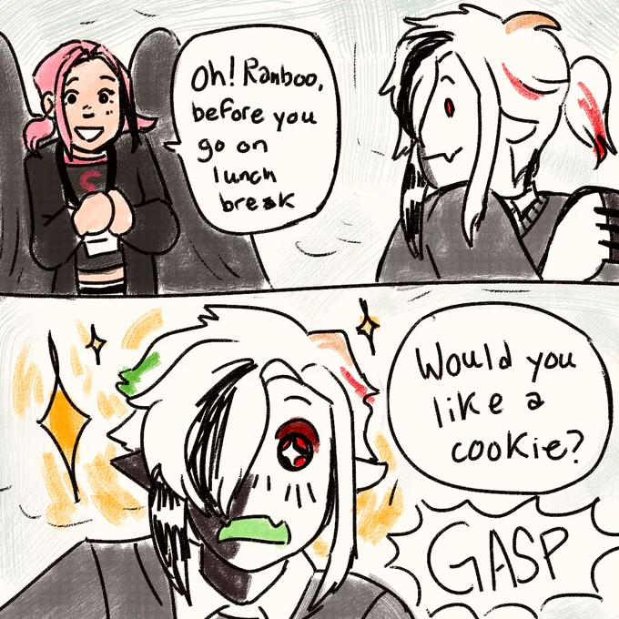 niki brought cookies!! [mall au]
[ #ranboofanart , #nihachufanart ] 