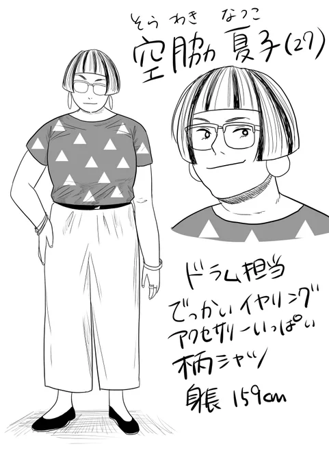 太った人描いてるとすごくワクワクする
ジブリの影響かもしれない 