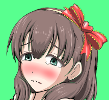 まゆ初描きでしたがいい表情がやっと描けたので一気に仕上げるぞ!レッツゴー! 