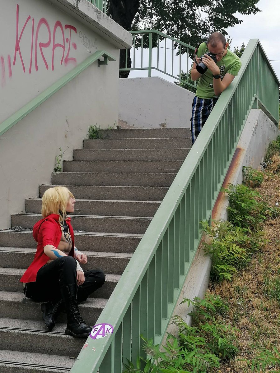 Shooting today with <a href="/_tsuya_/">Tsu the Zack simp ya</a> and <a href="/BambiCosplay/">Bambi</a> 💚