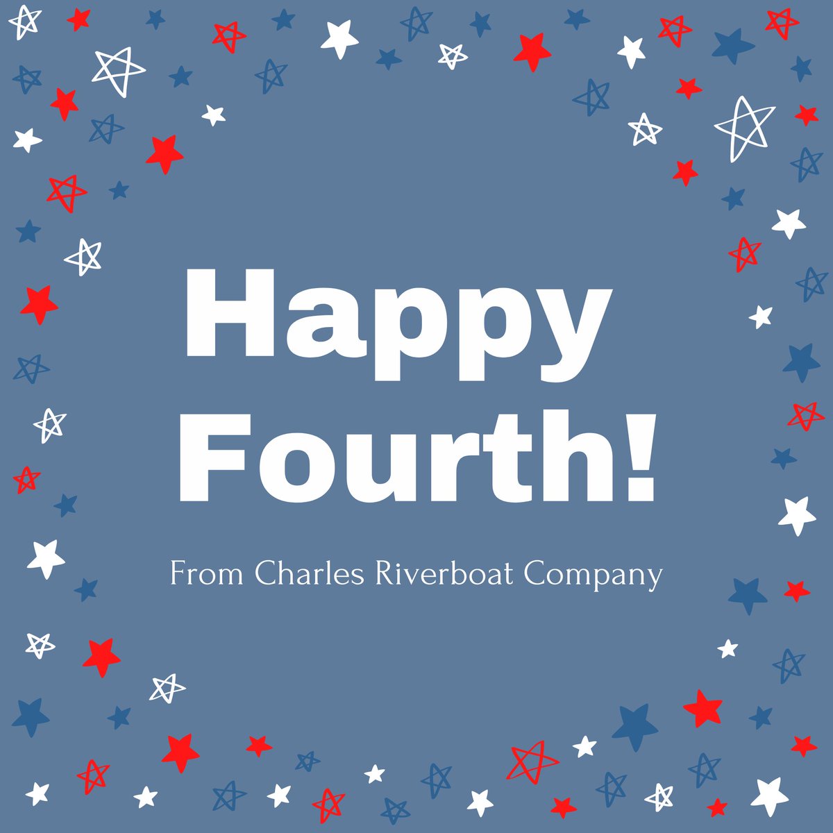 Wishing everyone a very Happy Fourth of July from Charles Riverboat Company! #Happy4th