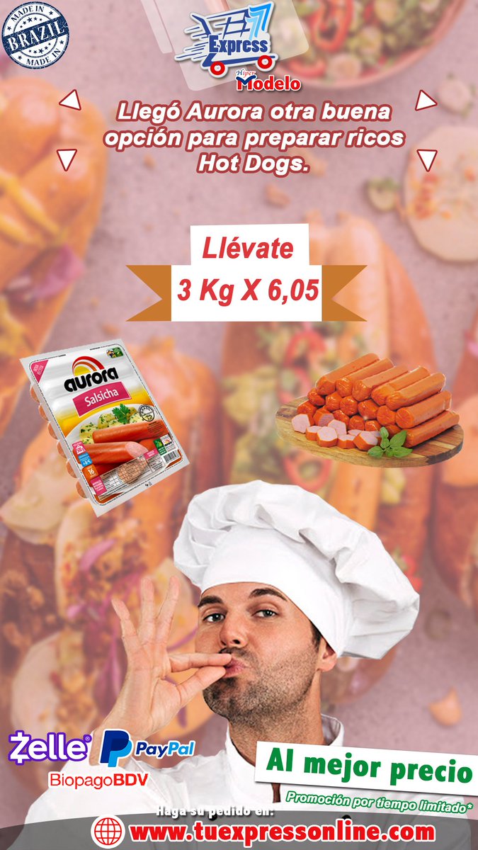 DiarioAvance's tweet photo. Salchichas importadas Aurora y aceite comestible La Misericordia. De venta al mejor precio en #AutomercadoExpress #LosTeques #SanPedro #Carrizal #SanAntonio 🍟🥗🍳🌭 https://t.co/jyE1MyAUvB