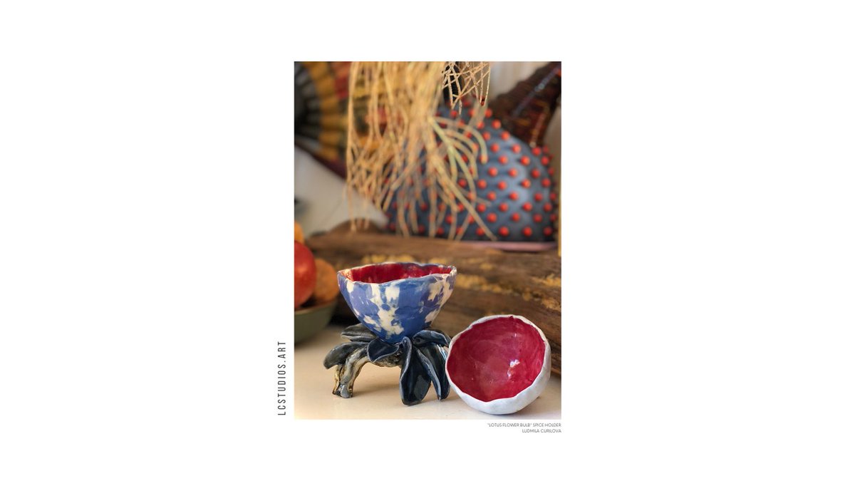 LCStudiosArt's tweet photo. "Lotus Flower Bulb", Spice Holder 🌸 Ludmila Curilova.

Only found at https://t.co/NxfjLdh5PA 🌐🛒🛍
#lcstudiosartgallery #ceramics #ceramic #ecommerce #artcollector #artinvestor #artistsontwitter #artoftwitter #interiordesign #interiordesigner #artgallery #art #artist https://t.co/Qn6XEPGYaQ