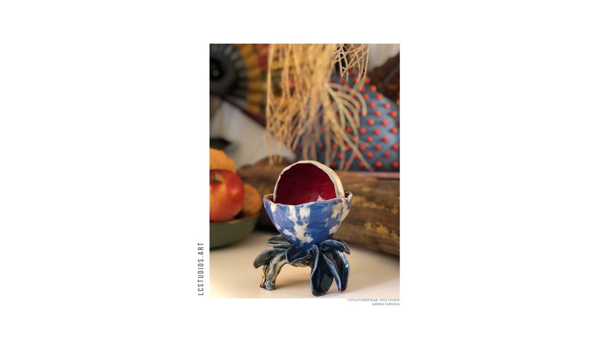 LCStudiosArt's tweet photo. "Lotus Flower Bulb", Spice Holder 🌸 Ludmila Curilova.

Only found at https://t.co/NxfjLdh5PA 🌐🛒🛍
#lcstudiosartgallery #ceramics #ceramic #ecommerce #artcollector #artinvestor #artistsontwitter #artoftwitter #interiordesign #interiordesigner #artgallery #art #artist https://t.co/Qn6XEPGYaQ