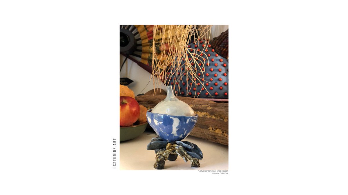 LCStudiosArt's tweet photo. "Lotus Flower Bulb", Spice Holder 🌸 Ludmila Curilova.

Only found at https://t.co/NxfjLdh5PA 🌐🛒🛍
#lcstudiosartgallery #ceramics #ceramic #ecommerce #artcollector #artinvestor #artistsontwitter #artoftwitter #interiordesign #interiordesigner #artgallery #art #artist https://t.co/Qn6XEPGYaQ