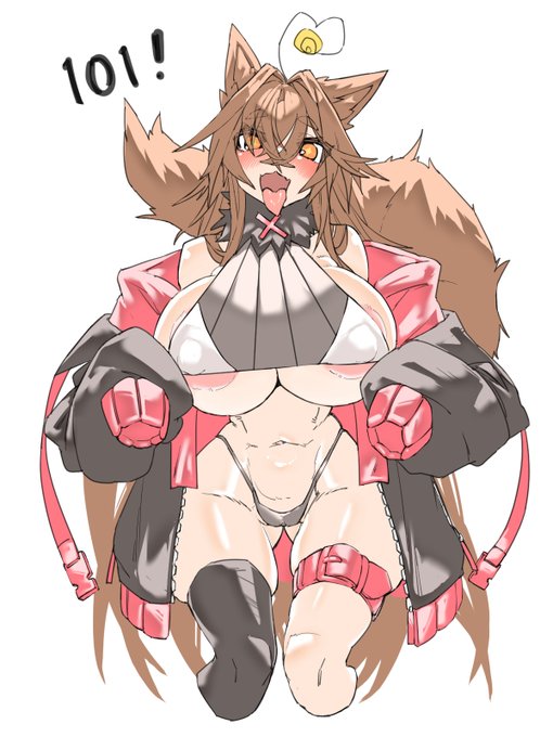 強者に尻尾を振り媚びを売るケモミミ娘 