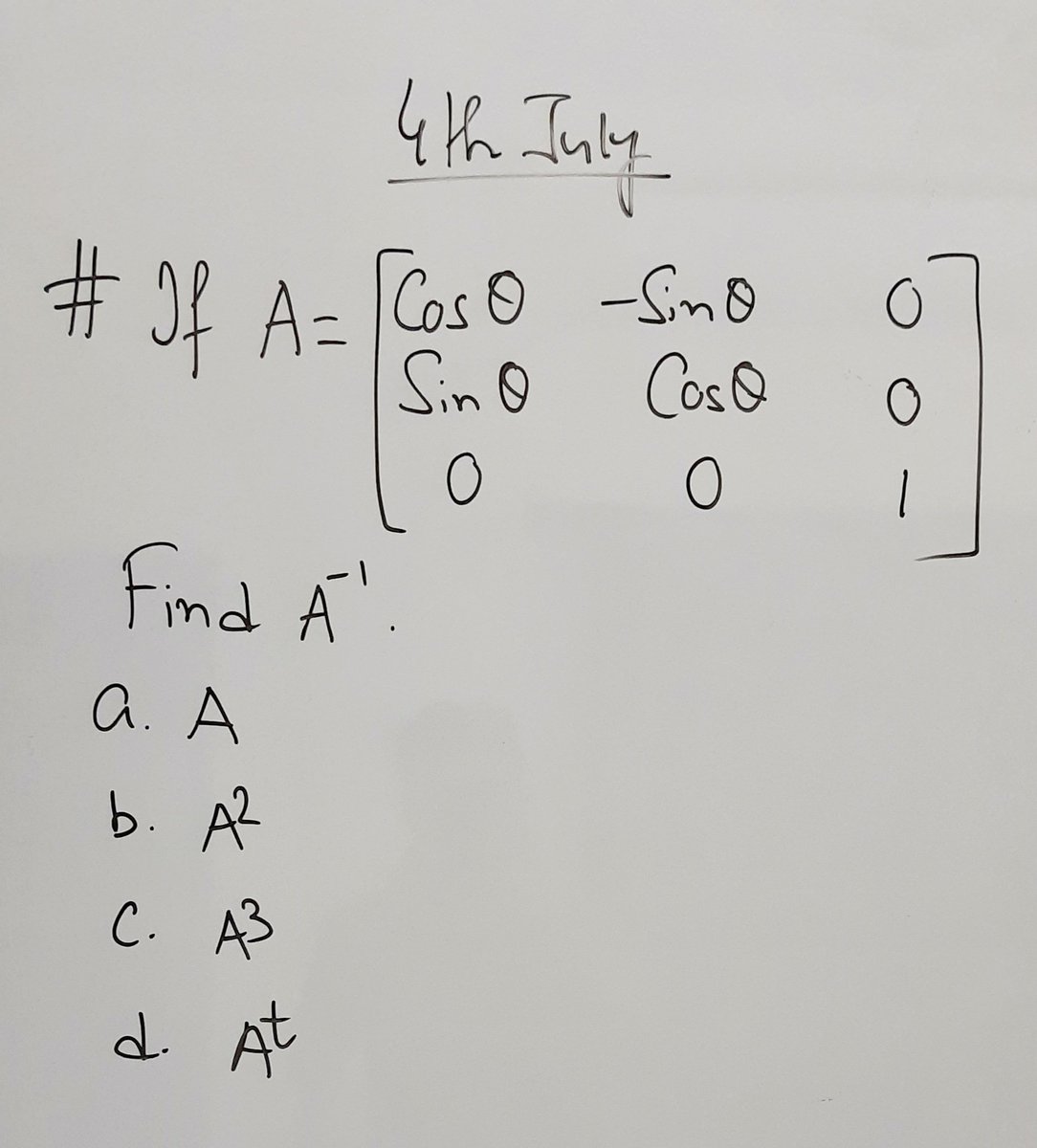 MathMagic5's tweet image. 🍇Today&apos;s problem is from Matrix, in Mathematics

#matrix #matrixtheory #higheralgebra #matrixanddeterminant #maths #mathematics #mathskills #mathstricks #mathsislife #mathsisfun #cbseexam #cbsemaths #cbseexam #icsemaths #icseexam #icse #iitjeepreparation #iitjee #jeemains
