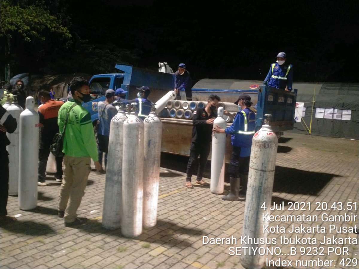 Dinas Sumber Daya Air DKI Jakarta (@dinassdajakarta) on Twitter photo Sebanyak 144 tabung oksigen dari PT. Krakatau Steel sudah didistribusikan di area Monas Kec. Gambir oleh Sudin SDA Jakpus
<a href="/aniesbaswedan/">Anies Rasyid Baswedan</a>
<a href="/ArizaPatria/">Ariza Patria</a>
<a href="/DKIJakarta/">Pemprov DKI Jakarta</a>
<a href="/DinasSDAJakarta/">Dinas Sumber Daya Air DKI Jakarta</a>
<a href="/BPBDJakarta/">BPBD DKI JAKARTA</a>
<a href="/BeritaJakarta/">Berita Jakarta</a>
#PasukanBiru
#JAKI
#perlutahu
#OperasiSiagaIbuKota Sebanyak 144 tabung oksigen dari PT. Krakatau Steel sudah didistribusikan di area Monas Kec. Gambir oleh Sudin SDA Jakpus
<a href="/aniesbaswedan/">Anies Rasyid Baswedan</a>
<a href="/ArizaPatria/">Ariza Patria</a>
<a href="/DKIJakarta/">Pemprov DKI Jakarta</a>
<a href="/DinasSDAJakarta/">Dinas Sumber Daya Air DKI Jakarta</a>
<a href="/BPBDJakarta/">BPBD DKI JAKARTA</a>
<a href="/BeritaJakarta/">Berita Jakarta</a>
#PasukanBiru
#JAKI
#perlutahu
#OperasiSiagaIbuKota