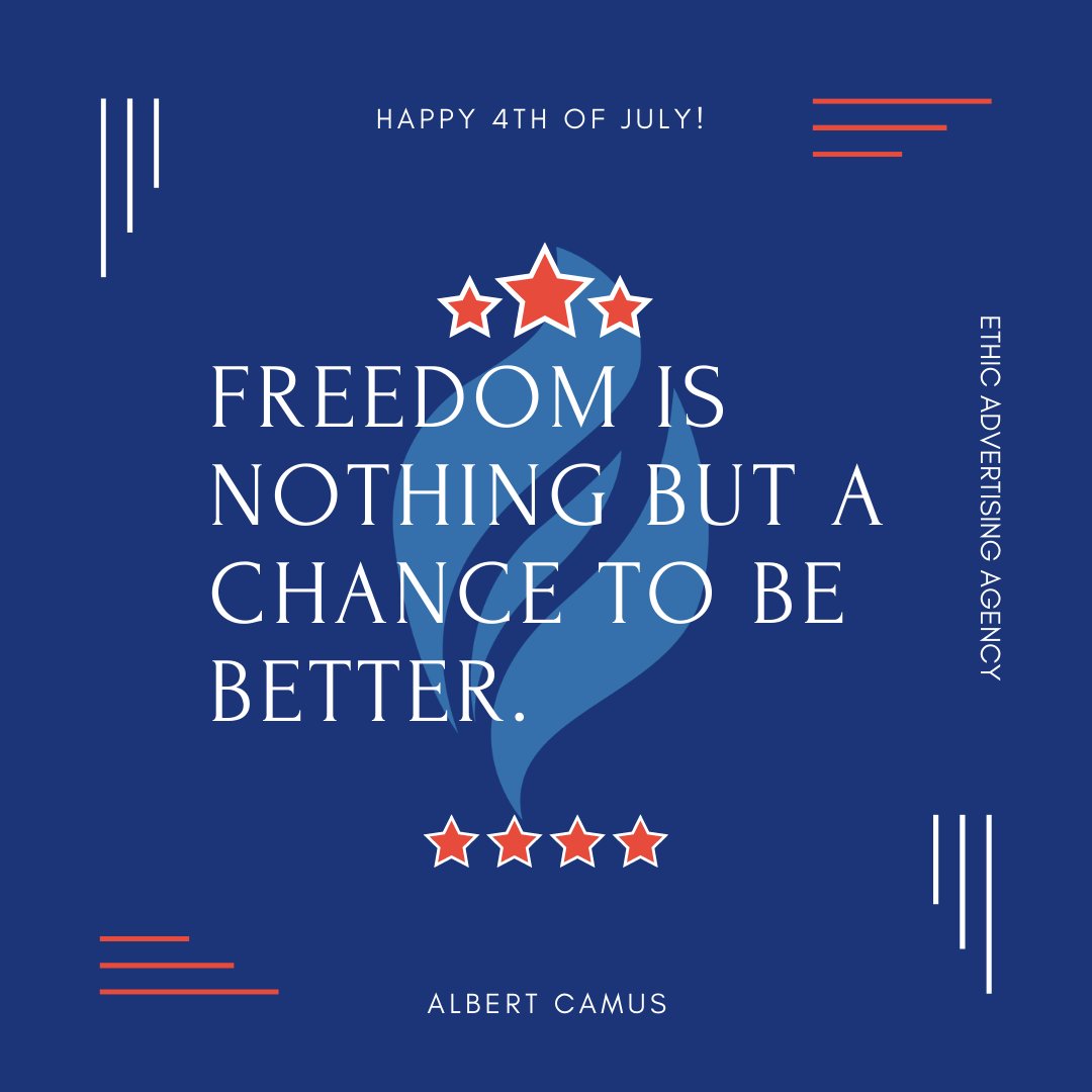Happy 4th of July from all of us at Ethic Advertising Agency!