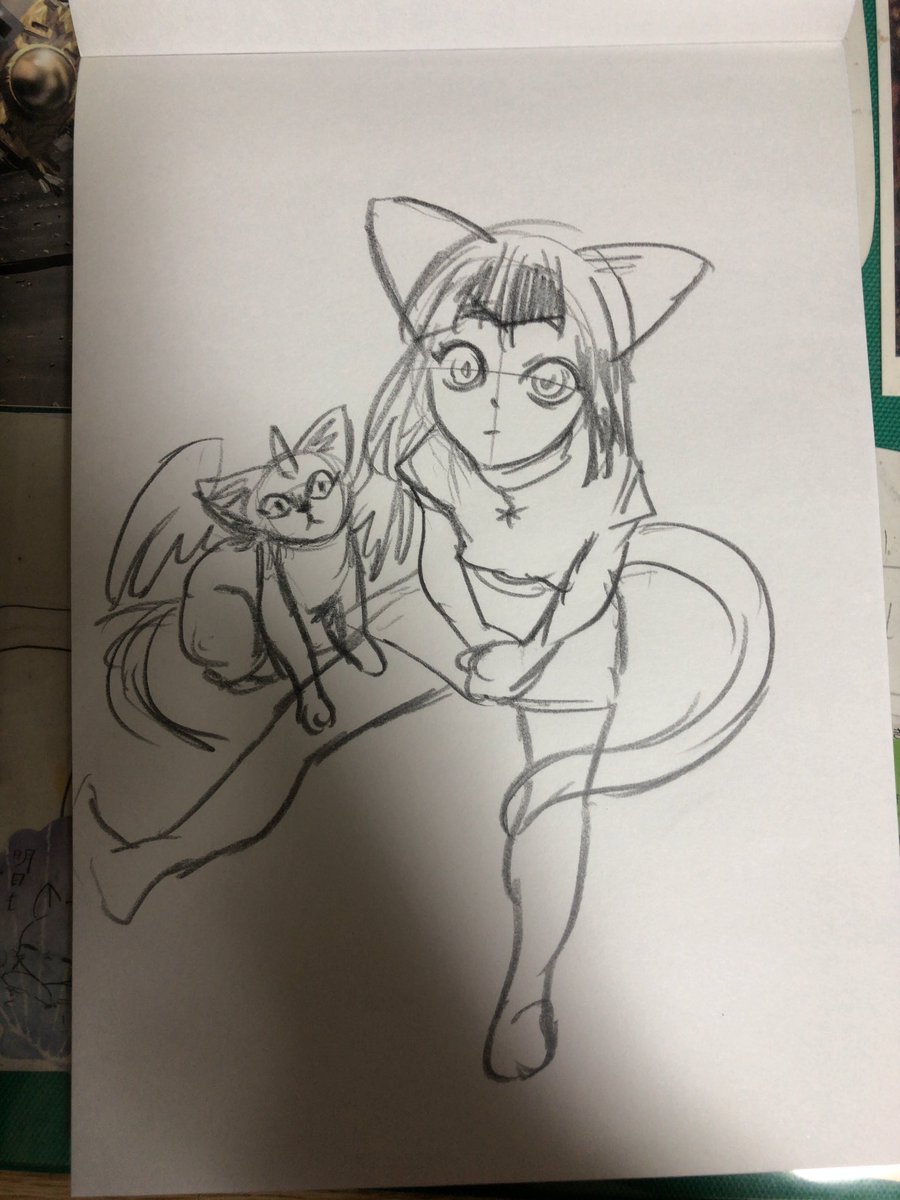 昔途中で漫画やめたキャラたちを思い出してみる。猫たちはきょうだい。 