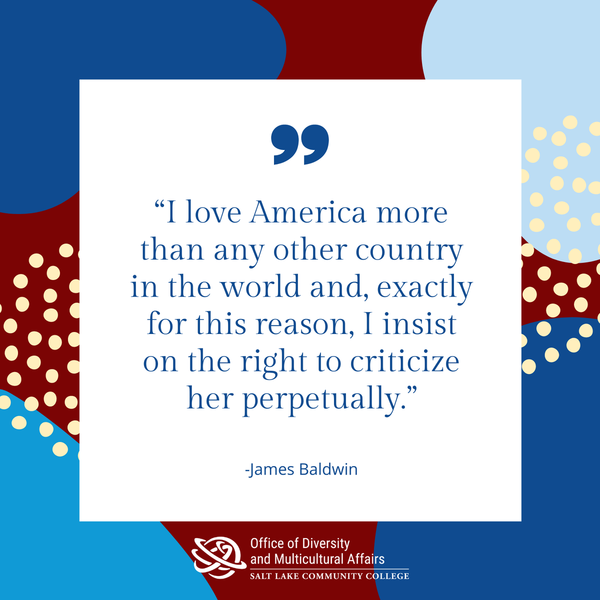 We recognize that America’s true strength comes from the summation of its parts. Although today marks triumph in our history, we remember that it still does not represent independence or freedom for many &amp; we must continue to fight for equity, justice, and inclusion for all.
