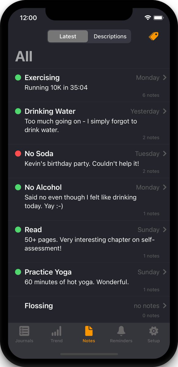 wayoflifeapp's tweet photo. Remember to use the "notes" - on both days you achieved your goals and days you didn't! The notes may have useful information you can take advantage of later! 🧐 https://t.co/3M0hQjdLVg