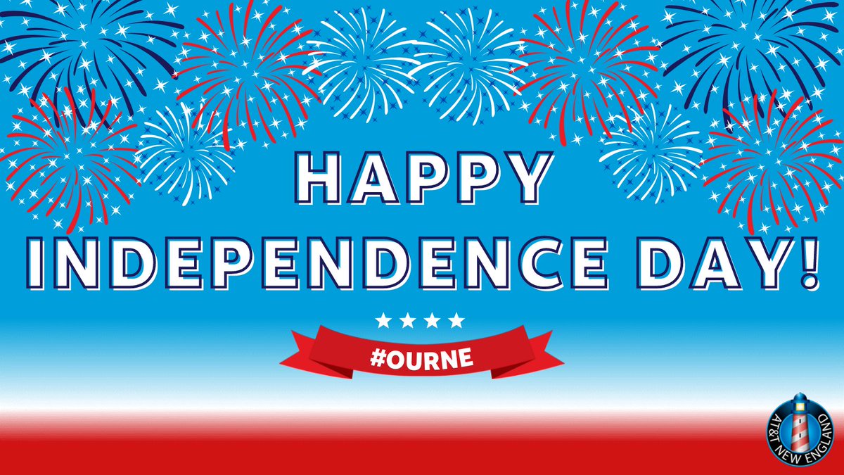 TheRealOurNE's tweet photo. Happy 4th of July, New England! 🇺🇸🎉 Today we celebrate our freedom and independence. Enjoy the day with your friends, family and loved ones! 💙 🎇 #OurNE #July4th https://t.co/0NPTrQmU9b