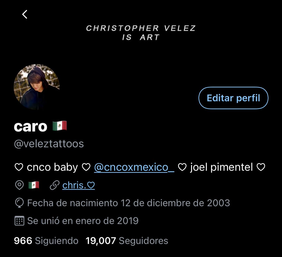 Bueno gente, era esta pero twitter me suspendió, si pueden dar rt para que sepan que soy yo :(
