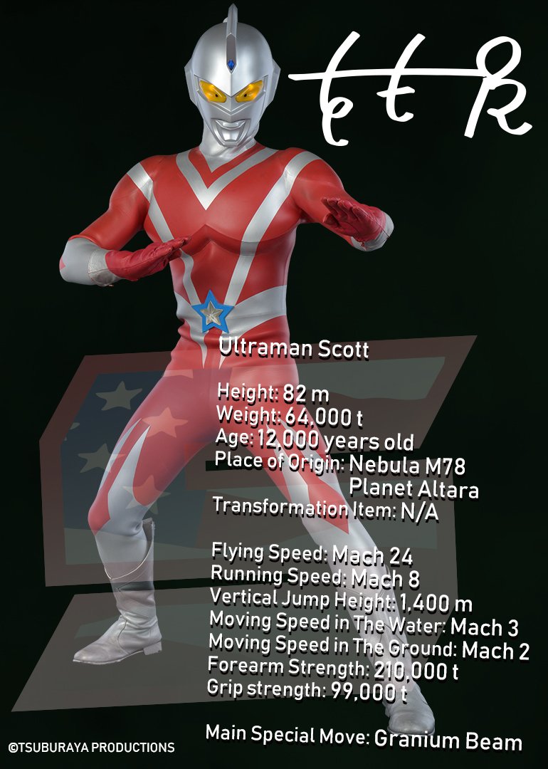 UltramanUnlimi1's tweet photo. #Ultraman Scott es un joven heroe del trio Ultra Force. Este #Ultraman se fusiono con el piloto Scott Masterson. Scott protege America junto con Chuck y Beth.
#Countdown55th #IndependenceDay https://t.co/xzltdVqIET