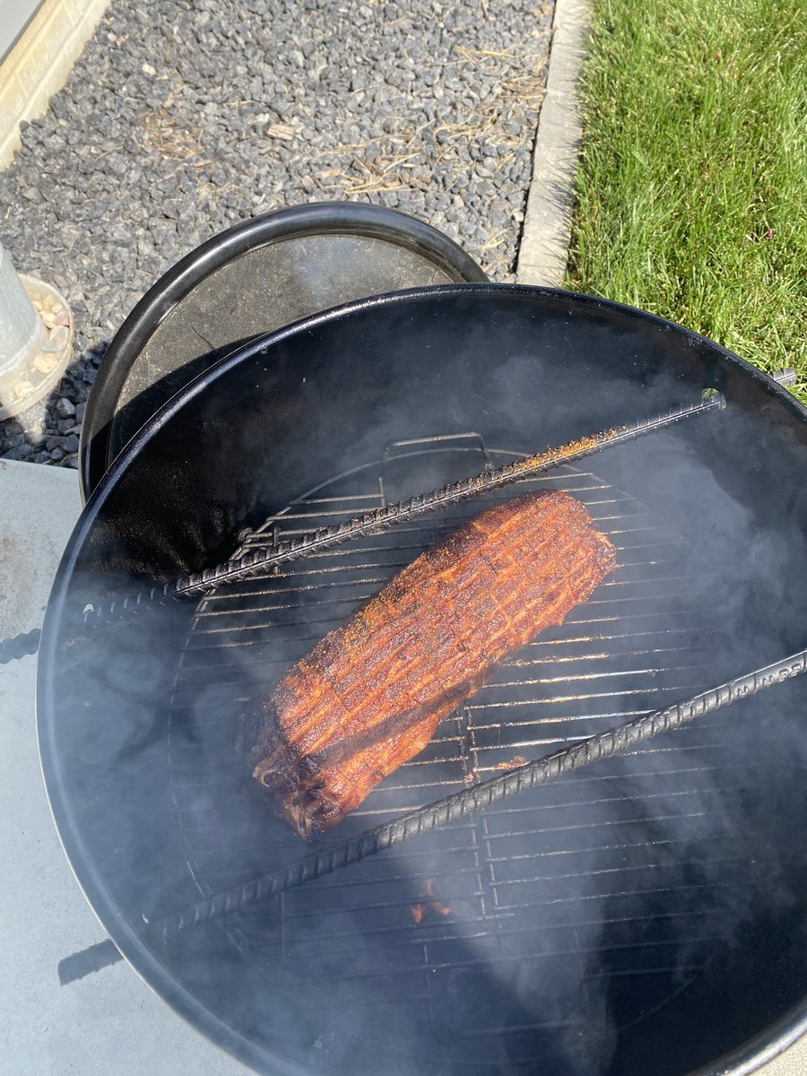 SWEET JESUS! Starting the day with a breakfast barbecue fatty on my <a href="/PitBarrelCooker/">Pit Barrel Cooker Co</a> AMERICA BABY.