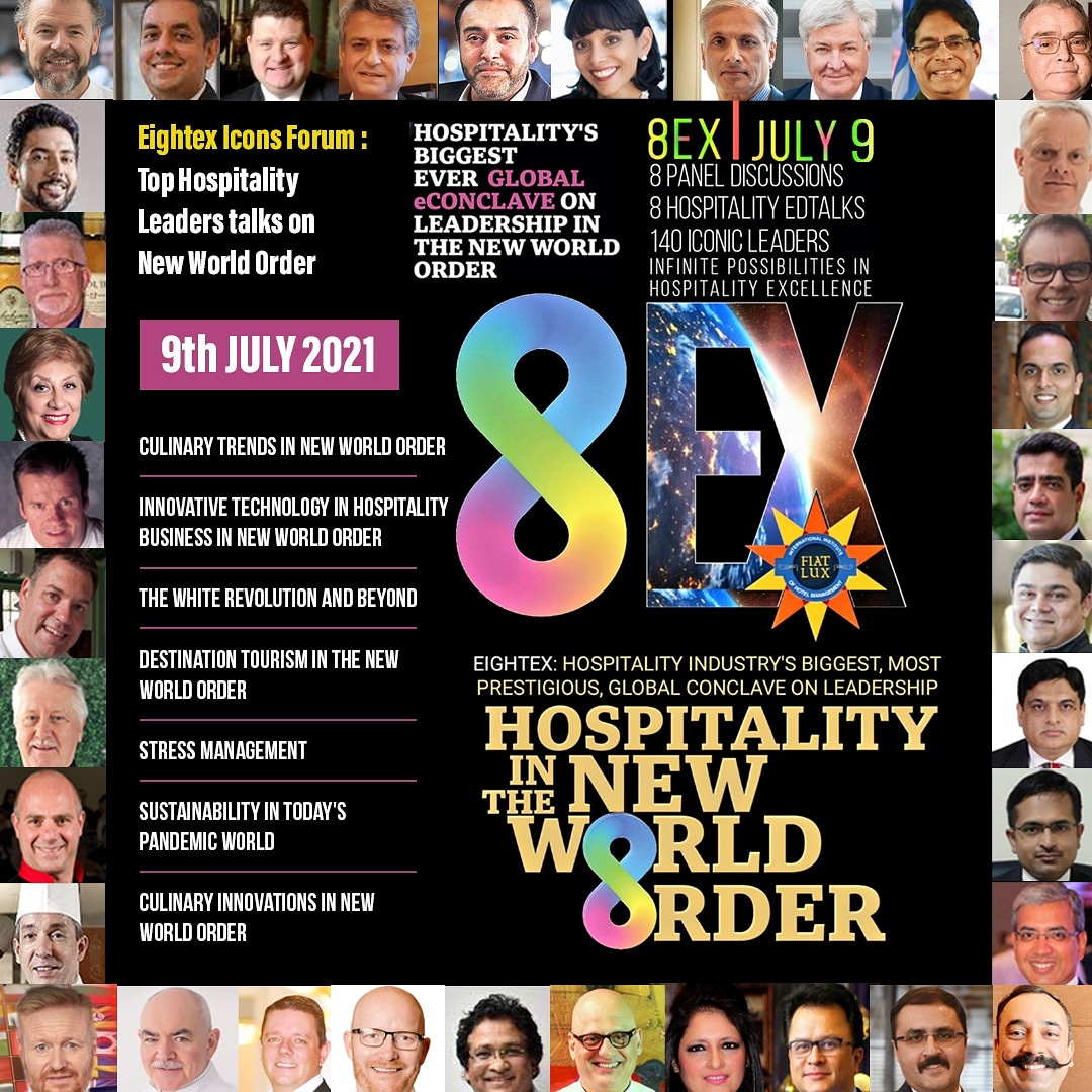 IIHMHOTELSCHOOL's tweet photo. 8X Iconic Leaders to talk infinite possibilities in #Hospitality Excellence in the New World Order!

Join all the spark &amp; 'Let Hospitality Light the World' at the Biggest Global Conclave on Leadership by Fiat Lux IIHM this 9th of July, 2021
#Excellence #Trending https://t.co/kdYs9oyplI