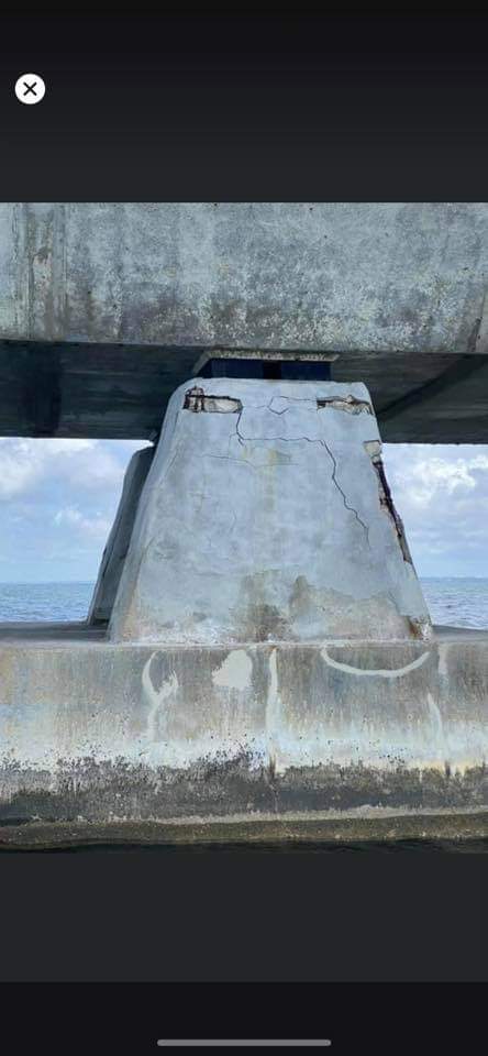 PNWFL's tweet photo. .@RepMattGaetz: #MidbayBridge Pylon 104 in #Destin: we don't need another #SurfsideCollapse in #FL01! @MyFDOT_NWFL @nwfdailynews @weartv @pnj
@Ramswell4Destin @Bestfishingever @DestinLog
@GovRonDeSantis https://t.co/1dTKj79HF1