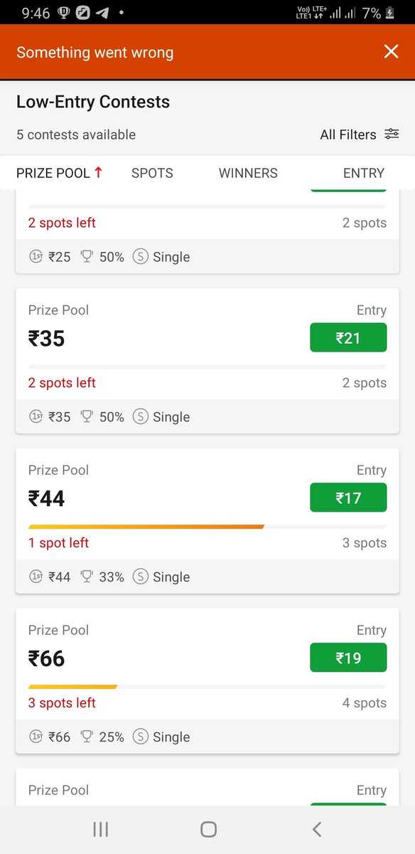 MalangT26's tweet photo. @Dream11 What is this??
Last 2-3 days I'm facing this problem....#Dream11 https://t.co/D8Lgy0pAxr