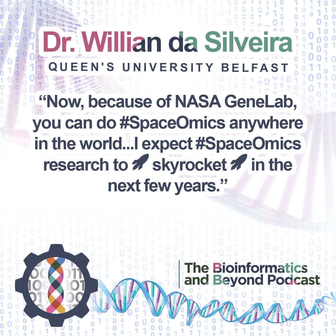 BioInfoPod's tweet photo. This week begins a series of #SpaceBiology and #SpaceOmics guests. We begin with @QUBelfast researcher @WillianAbraham discussing his work with @NASAGeneLab to understand the impact of spaceflight, which recently appeared in @CellCellPress. Listen now at https://t.co/sNpxViCiVP https://t.co/FIkh2FADkn