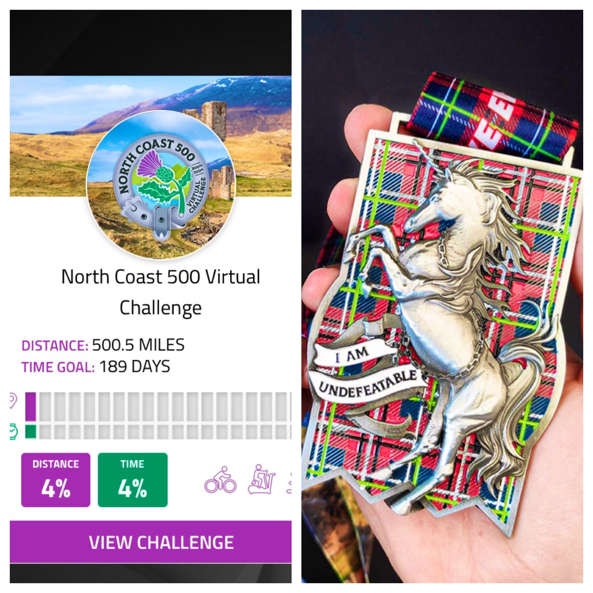 itsmesabrinad's tweet image. Loving the #NC500 with #theconquerorchallenge &amp;amp; it’s working in nicely with @MyPeakChallenge July on wheels. Best part, I can see exactly where I am as if I were there!  Love the virtual postcards. 

Bonus: trees with every challenge entry! Almost 3M trees so far!