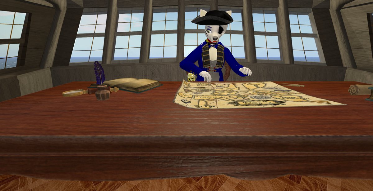 With <a href="/UFW_SL/">United Furry Wrestling</a> on haitus i be decidin. whynot test the waters of this platform more! and of course i should i guess update what i be doin! meanwhile i be sailin lookin for ships to plunder and take booty from! (that be gold!)