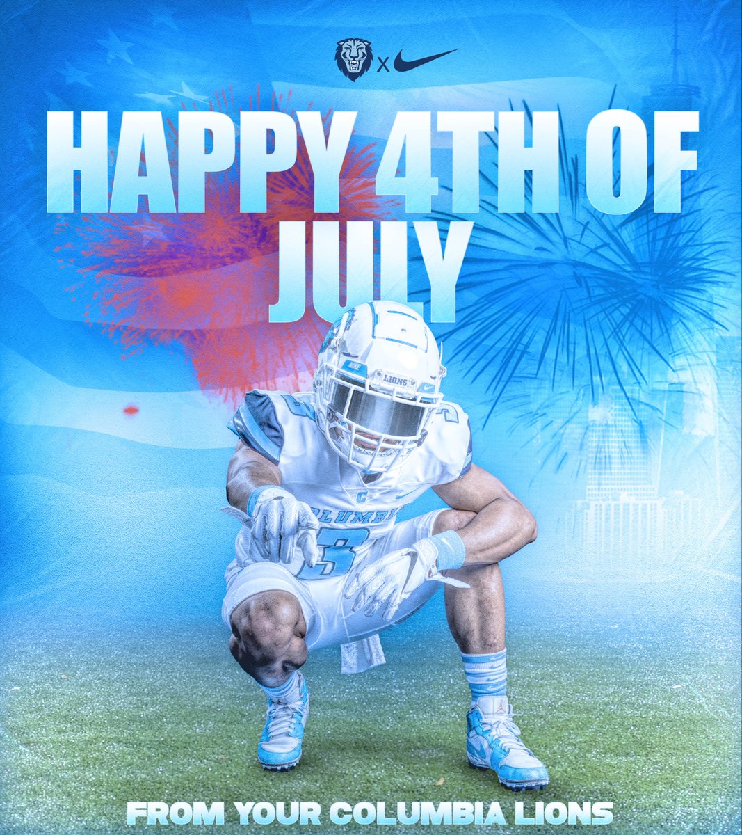 Thanks! Happy 4th of July! <a href="/CULionsFB/">Columbia Football</a> <a href="/CoachJonMc/">Jon Mclaughlin</a>