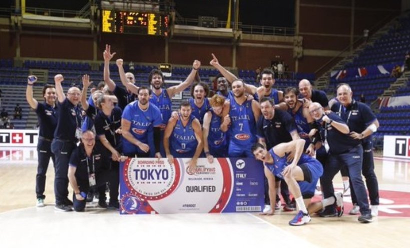 Che impresa pazzesca! La Nazionale maschile <a href="/Italbasket/">Italbasket</a> torna ai Giochi dopo 17 anni. Vittoria in Serbia con una prestazione da urlo, 384 qualificati per #Tokyo2020: record incredibile. Complimenti al Presidente Petrucci, al Ct Sacchetti, allo staff e ai nostri grandi azzurri!