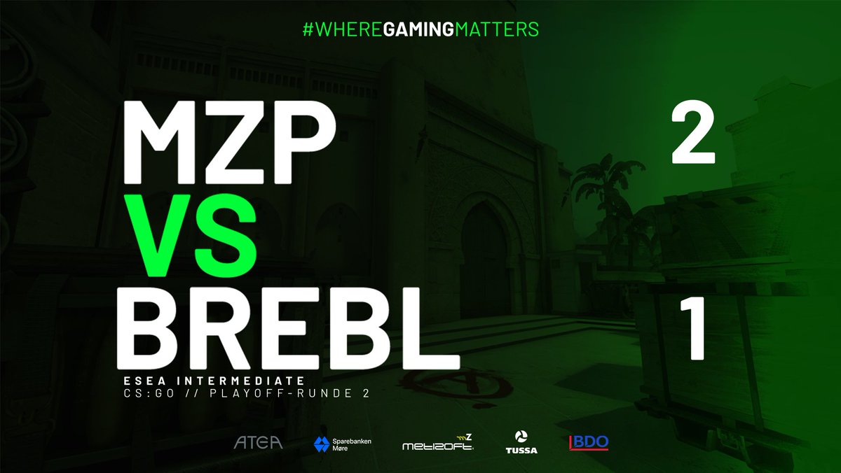 Metizport's tweet image. JADAAAAAAA!

Vi vinner Overpass og er klare for ESEA Main!💚💚💚

@SouzaChrister 
@svarteNbawcs 
@Smistadjr 
@WintherCS 
@royalcsgo 

#WhereGamingMatters