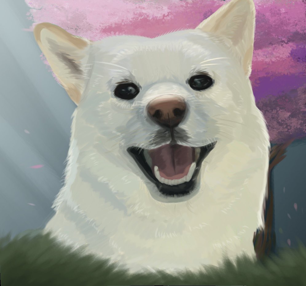Ducklly__'s tweet photo. @itsraechill I am shy. I do animal art. I have Mika on here (the white dog). I am trying to do other animals and humans as well. If you want some more Mika art as well as you I can try. https://t.co/xTegGkTV95