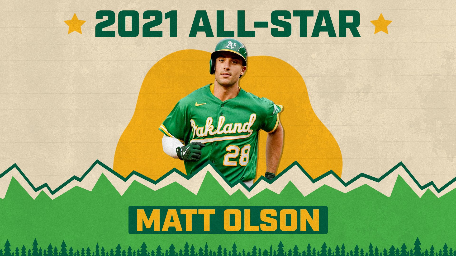 Oakland A's on X: “It's definitely something you dream about as a little  kid, being in the All-Star Game one day. It's a special moment.” Matt Olson  is your 2021 All-Star, Oakland!