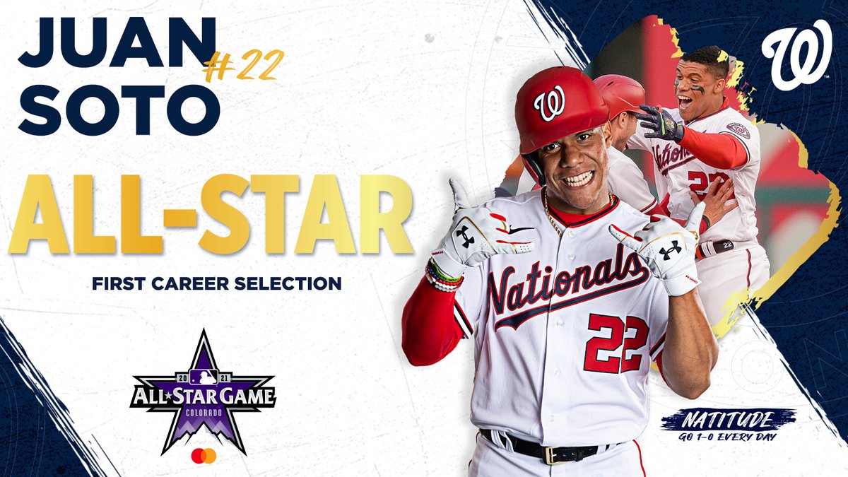 Washington Nationals on X: World Series champion Batting Champion Silver  Slugger And now JUAN SOTO IS AN ALL-STAR. (He's only 22.) #NATITUDE   / X