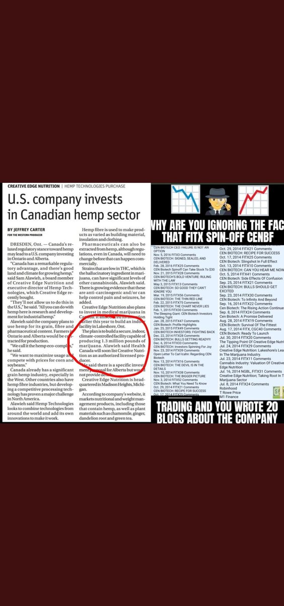 CEN BIOTECH/FITX 2WAR..Regulators Mount Up 🇺🇲 on Twitter "This latest