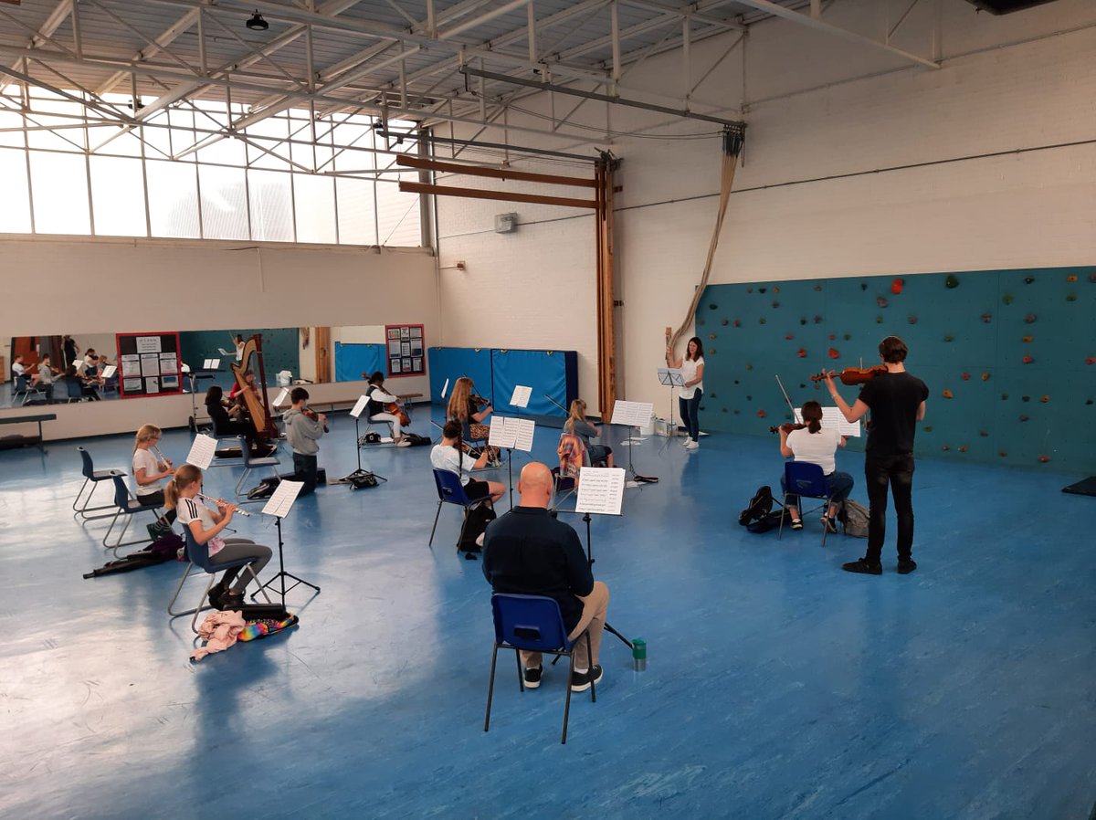 Enjoying our socially distanced LSSO rehearsal today! Such a good feeling having an orchestra together to play. Well done everyone!! <a href="/LancsYso/">LancsYSO</a> <a href="/RossallMusic/">Rossall Music</a> <a href="/BlackpoolSymph1/">Blackpool Symphony</a> @MusicHodgson1 @WestmorlandYO @LancsMusic @LancMusicHub <a href="/LRGSMusic/">LRGS MusicDepartment</a> <a href="/LGGSMusic/">LGGS Music</a>