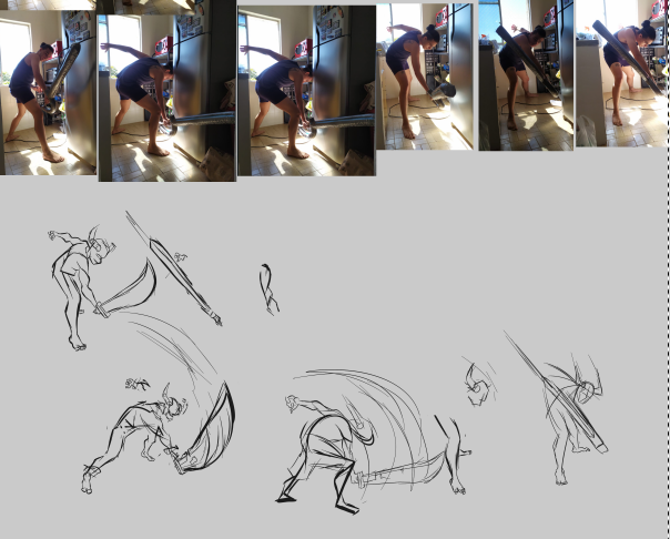 nikurooi's tweet image. WIP, é o draw again de um antigo desenho, to gravando o processo. Inclusive esse tweet está sendo gravado tbm. 

#drawagain #sketch #Posereference