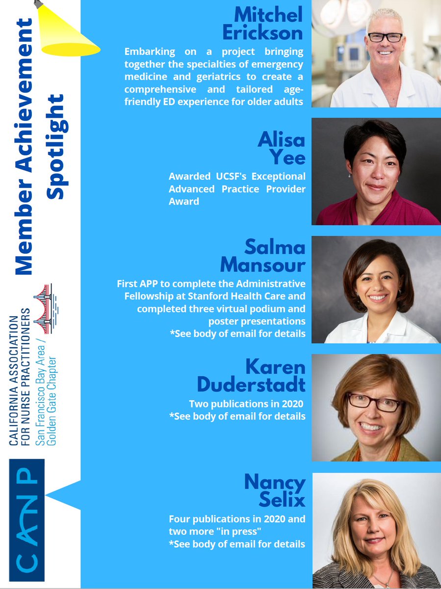 canpsfbayarea's tweet photo. Sharing our 2020 Member Achievement Spotlight! See Email for further details. https://t.co/H2OxZODb4J