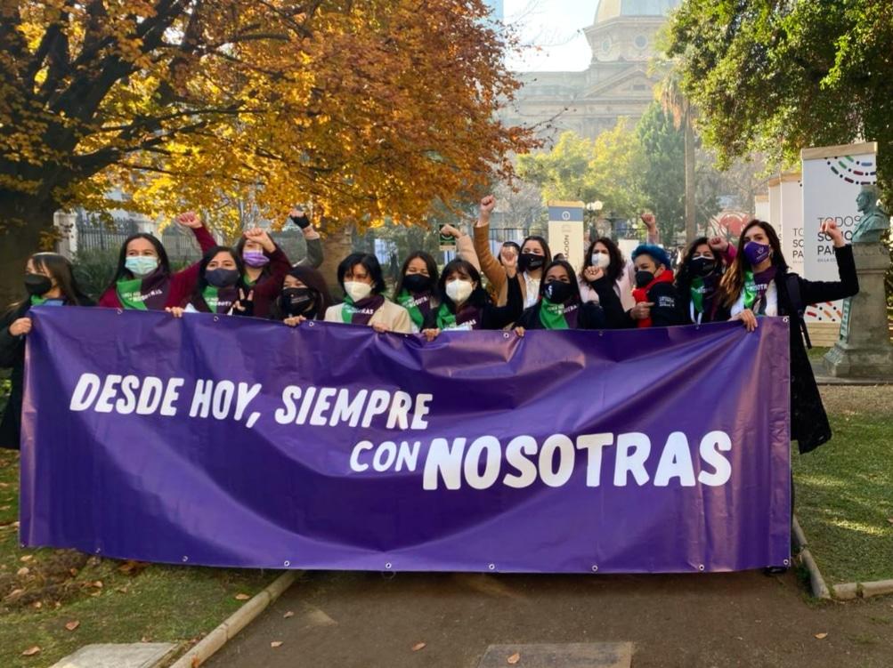 Desde hoy, siempre con nosotras ✊🏻

#convencionalesfeministas
#nuncamassinnosotras #constitución #ConvencionConstitucional #feminismo #Chile #historicas