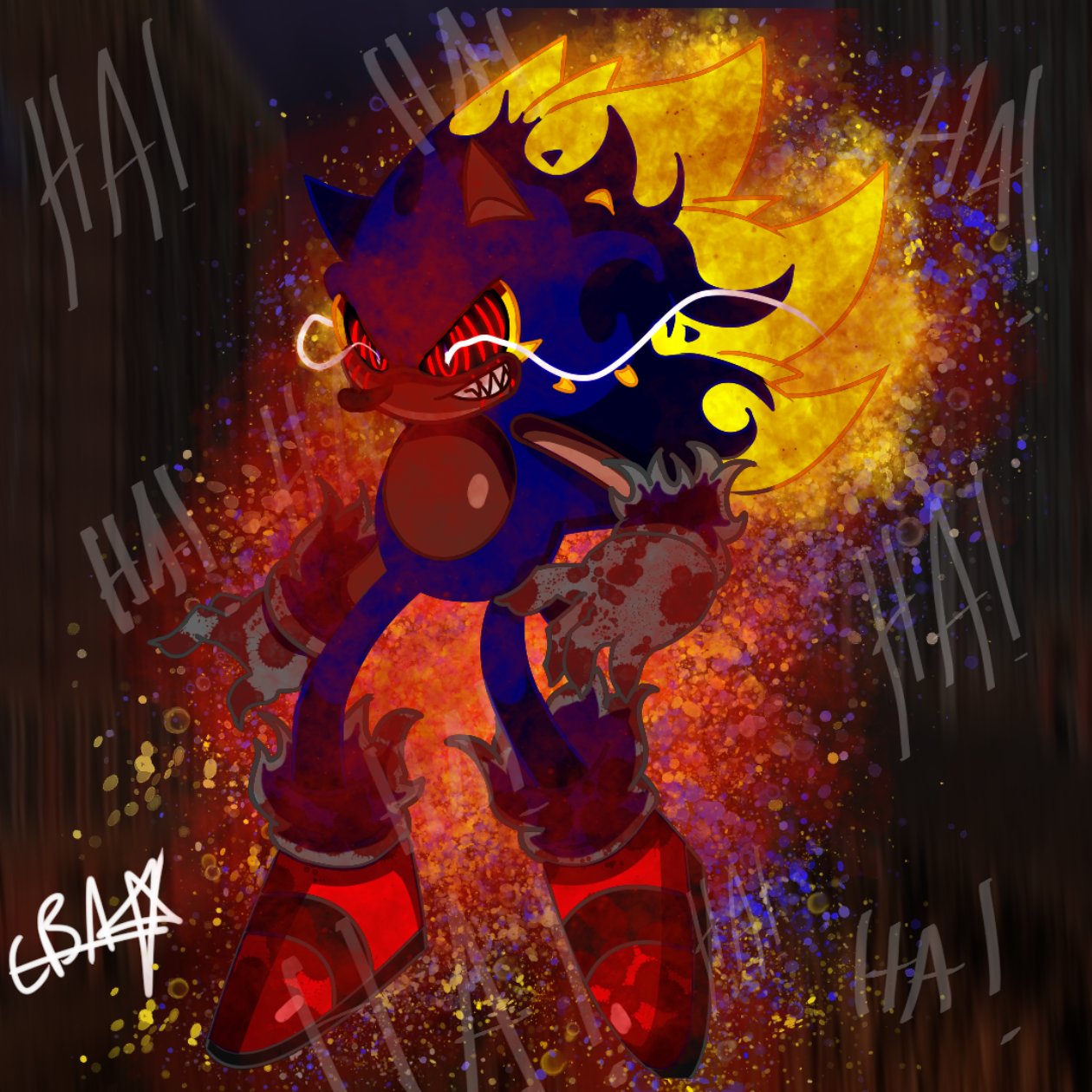 🌕COSMIC🌑 (COMMS OPEN) on X: A three-way fusion of Dark Sonic, Fleetway  Super Sonic, and Sonic.EXE #SonicTheHedgehog #sonicartist   / X