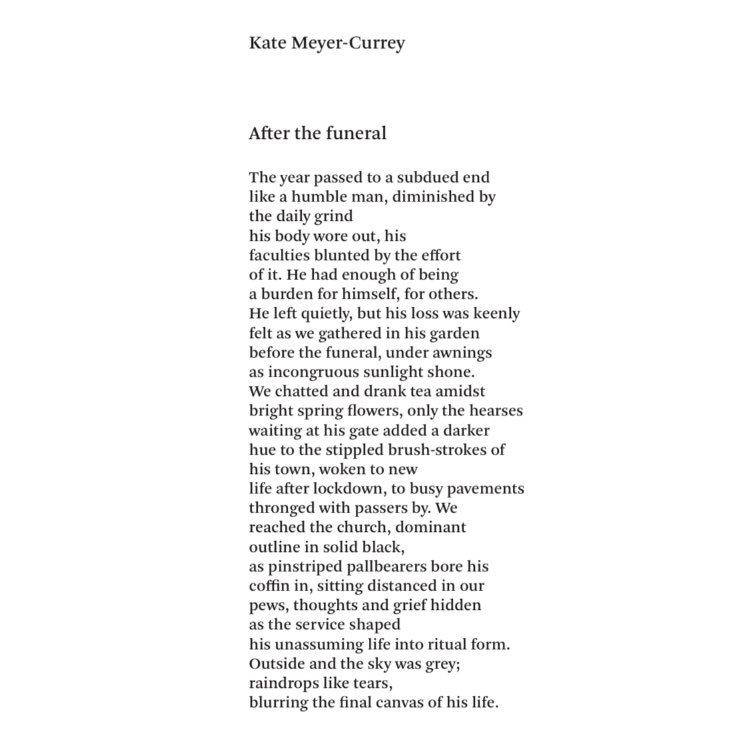 Read three new poems by Kate Meyer-Curry, published in the latest issue of Living Artists