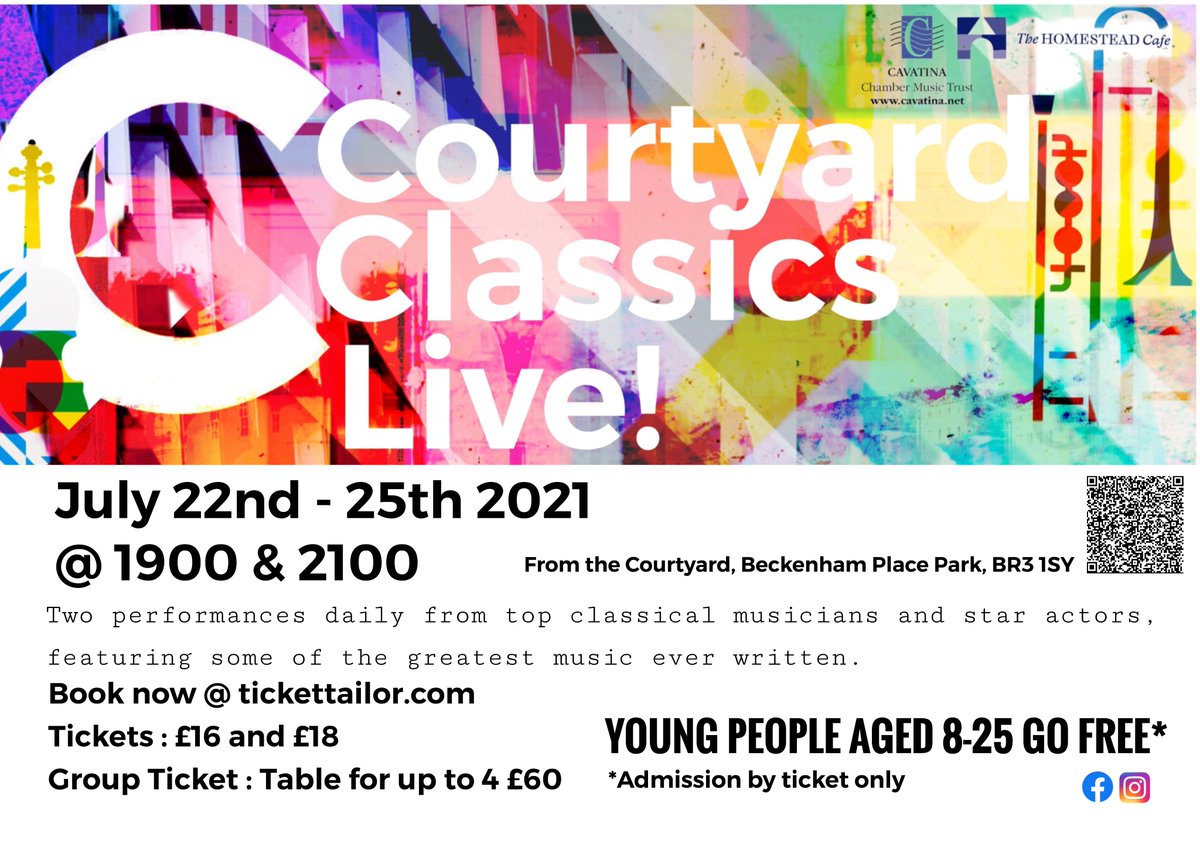 paultboyes's tweet photo. Buy tickets for Courtyard Classics Live! https://t.co/J2ZYFlYe7u via @tickettailor 
Exciting times @BeckenhamPark July 22-25 https://t.co/yrpoicNSdG