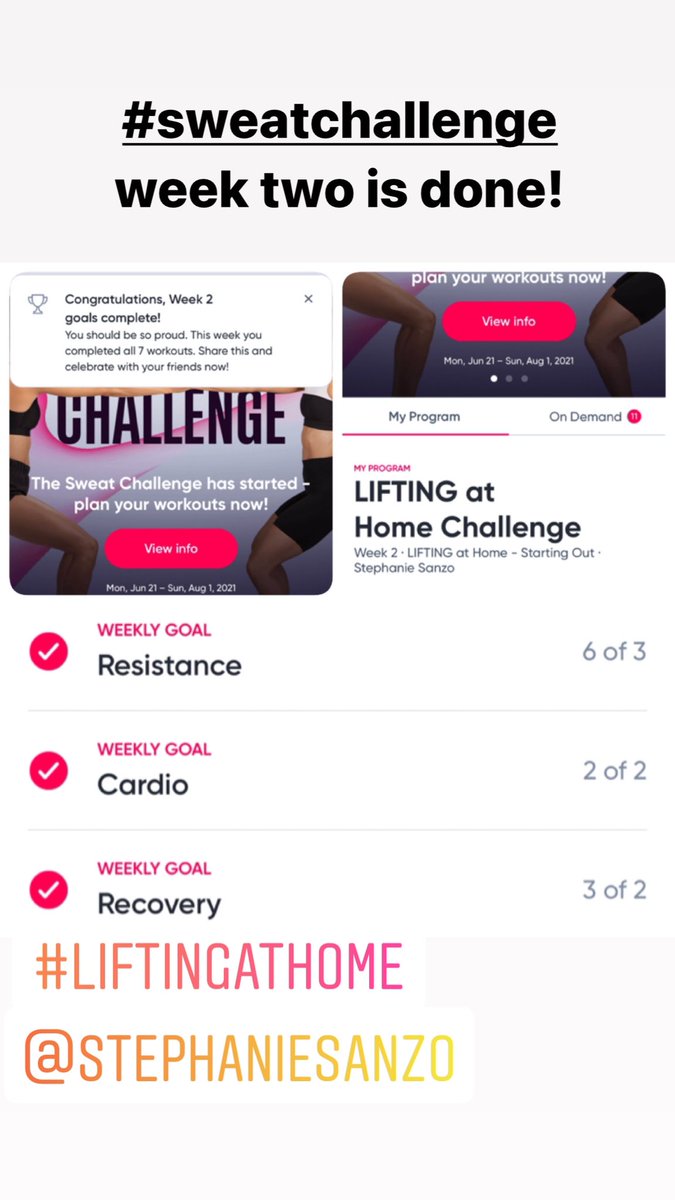 kittystavern's tweet photo. Got a workout in yesterday and today plus exceeded two of my three weekly goals so I’m feeling pretty good. Need to work on getting more cardio in I guess but I don’t like it lol #sweatchallenge #sweatapp #stephaniesanzo #liftingathome #fitness #health #liftingjourney #sweat https://t.co/tGbcaAtWJ6