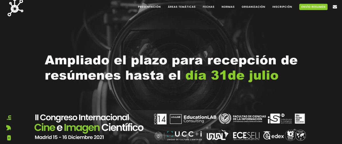 Congreso Cine e Imagen Científicos tweet media