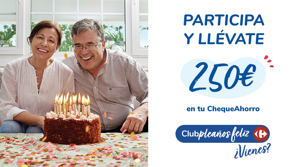 CarrefourES's tweet photo. 🎉 #ElClubCarrefour cumple 16 años y lo celebramos contigo 🎉 

✔Síguenos 
✔Haz ❤ y 🔁 a este post
✔Ser Socio de #ElClubCarrefour 
✔Cuenta qué ventaja te gusta de #ElClubCarrefour con el #AniversarioDeElClubCarrefour 
✔Menciona a un amig@ 
✔¡Gana 250€ en tu ChequeAhorro! https://t.co/Zzz8QqVosY