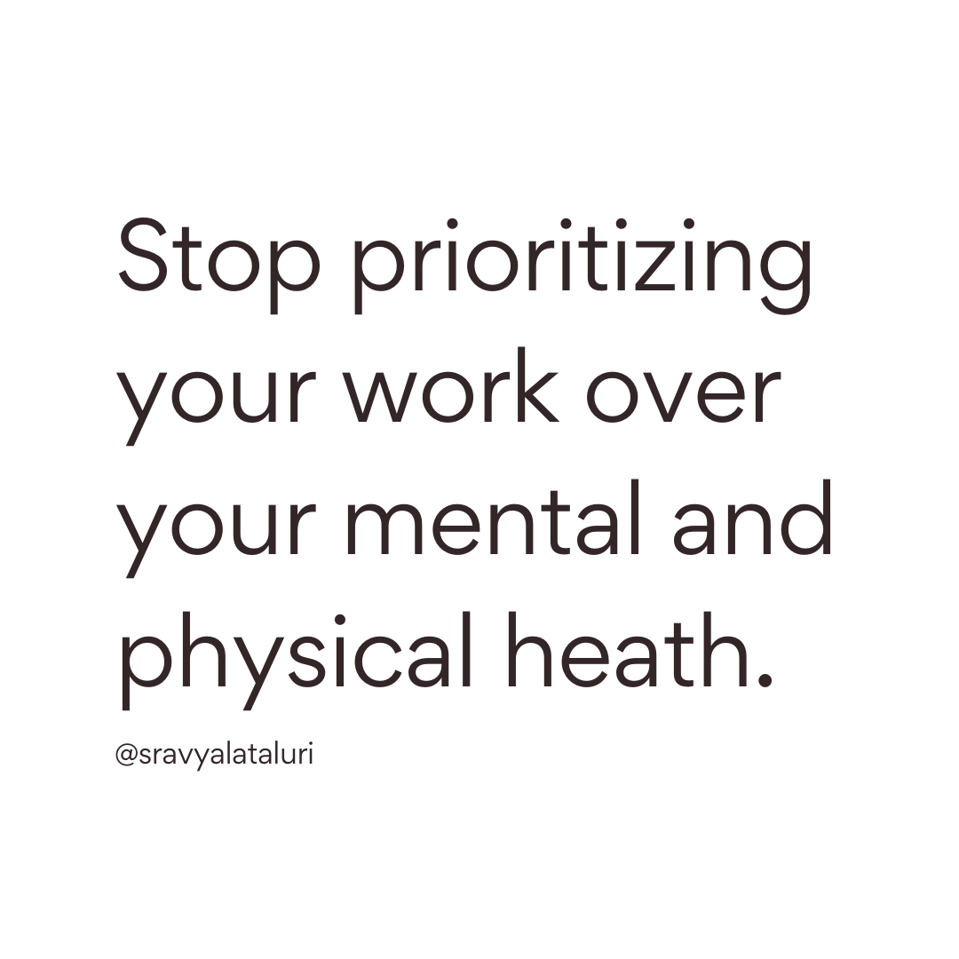 LewisHowes's tweet image. &quot;Stop prioritizing your work over your mental and physical heath.&quot;

Leave a YES if this resonates!